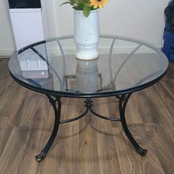 Coffe Table Metal And Glass