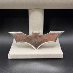 Hand Poured Solid Silver Batman Throwing Star