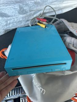 Blue WII Console