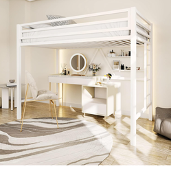 Metal Loft Bed Twin Size