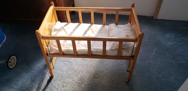 antique doll crib