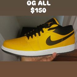 USED JORDAN 1 LOW UNIVERSITY GOLD SIZE 12