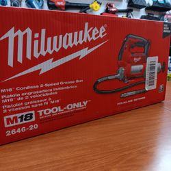 Milwaukee New Grease Gun 18M Dual Speeds