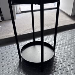 Ikea/2 tier/plant holder/black/metal