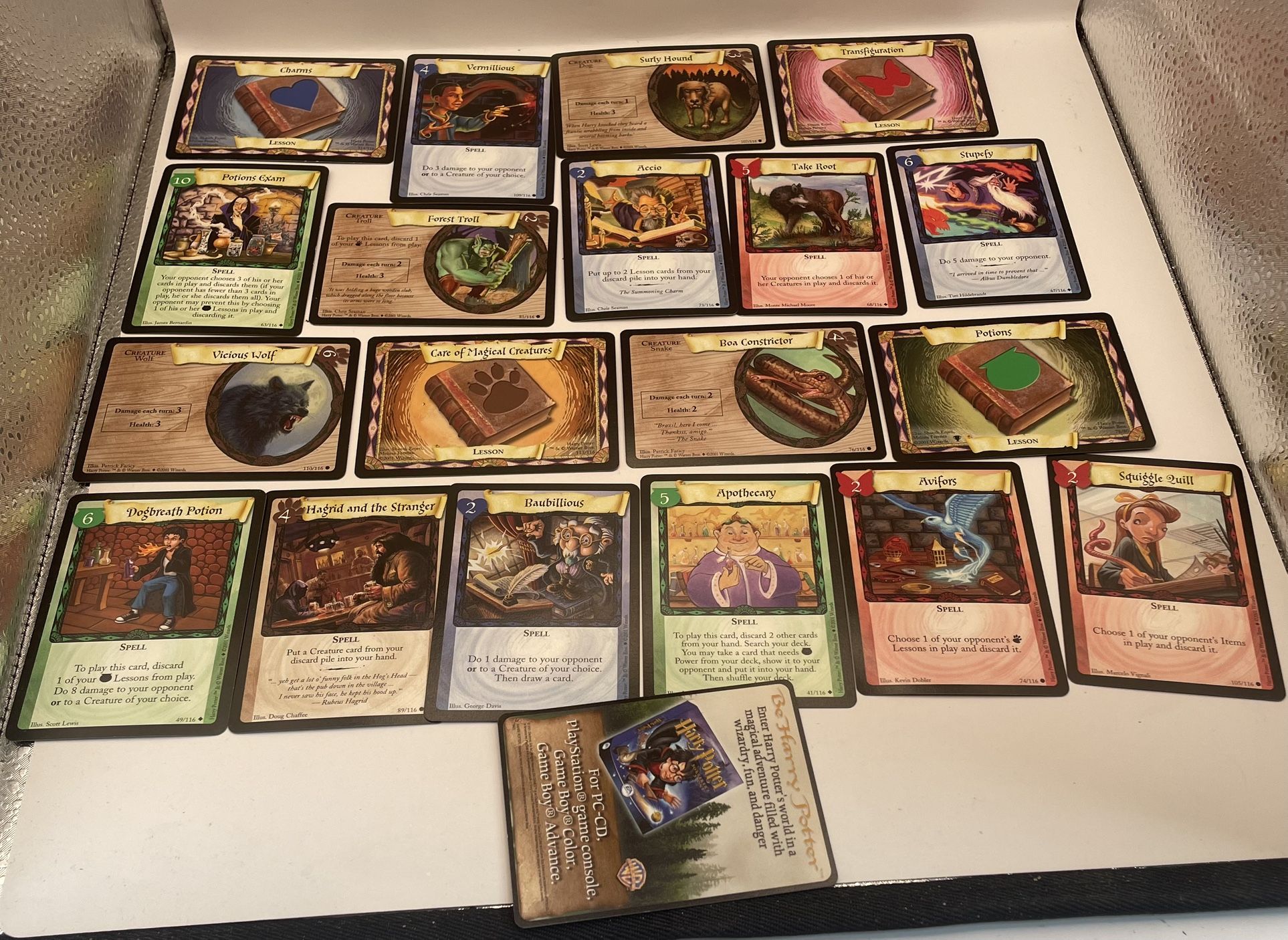 Harry Potter Trading Card Game Lot