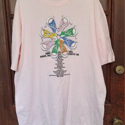 Vintage Converse Color Wheel Graphic Print Pink Tee Shirt- Sixe XXL/2X