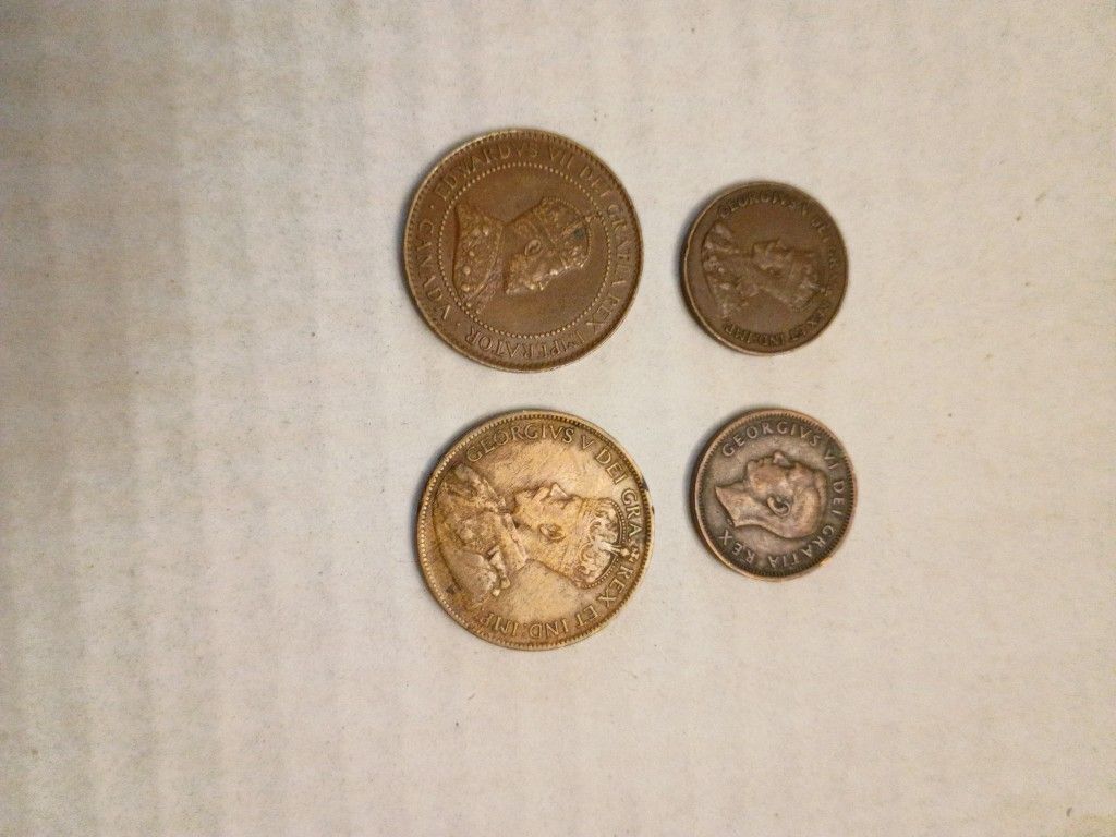 4- Very Nice Canadian 1 Cent. 1(contact info removed)  1(contact info removed)