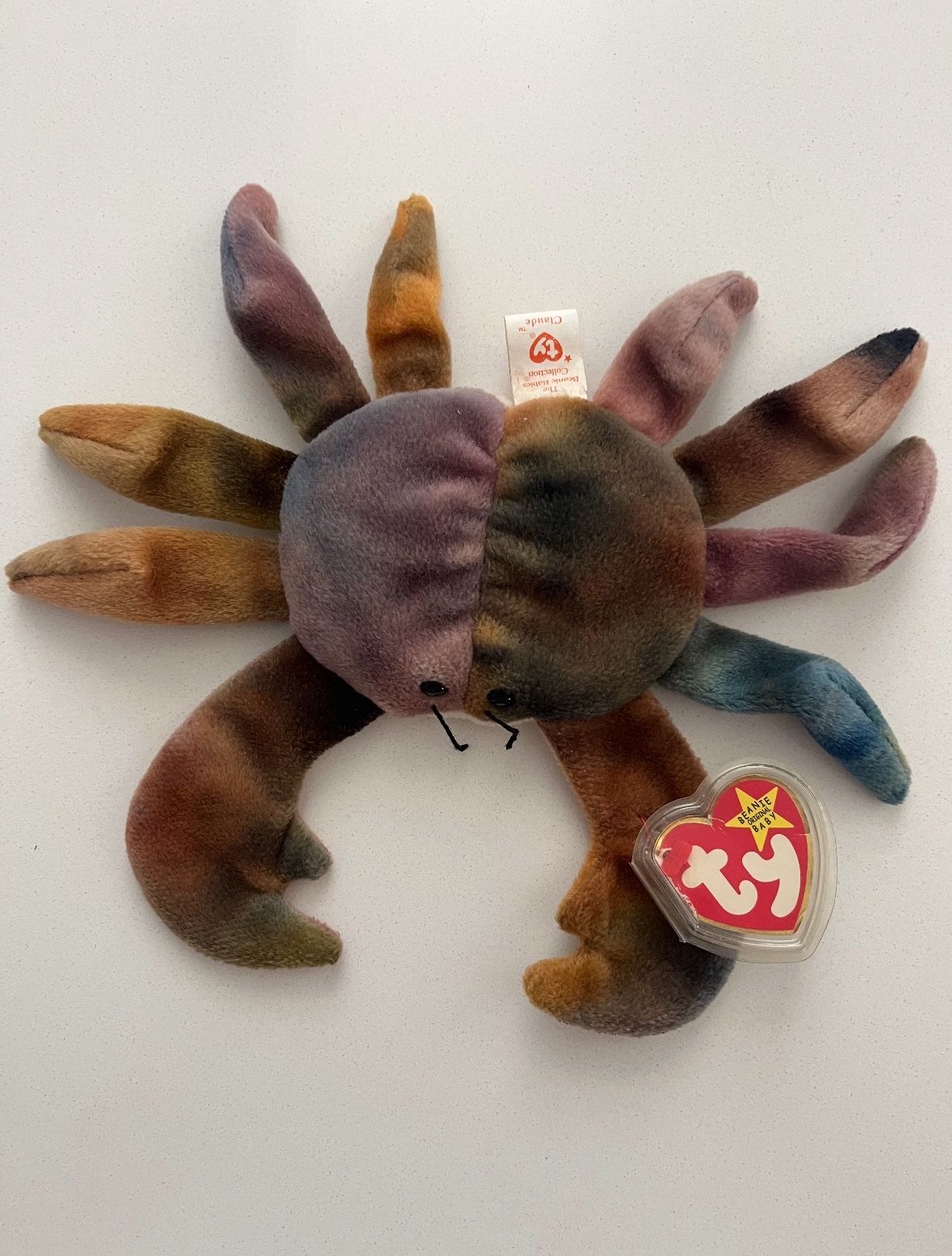 Rare 1996 Claude The Crab Beanie Baby