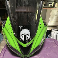2016 Kawasaki ZX 6R Full Front Fairings With Damage