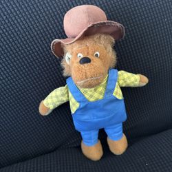 Vintage 80s Fisher Price Berenstain Bears Papa Plush 13"
