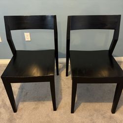 Wood Dining Chairs, Set Of 2