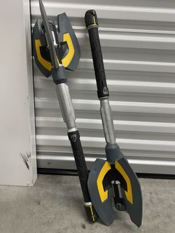 Nerf Battle Axe N-force Master Mace 3 Blade 28" Foam Cosplay Weapon