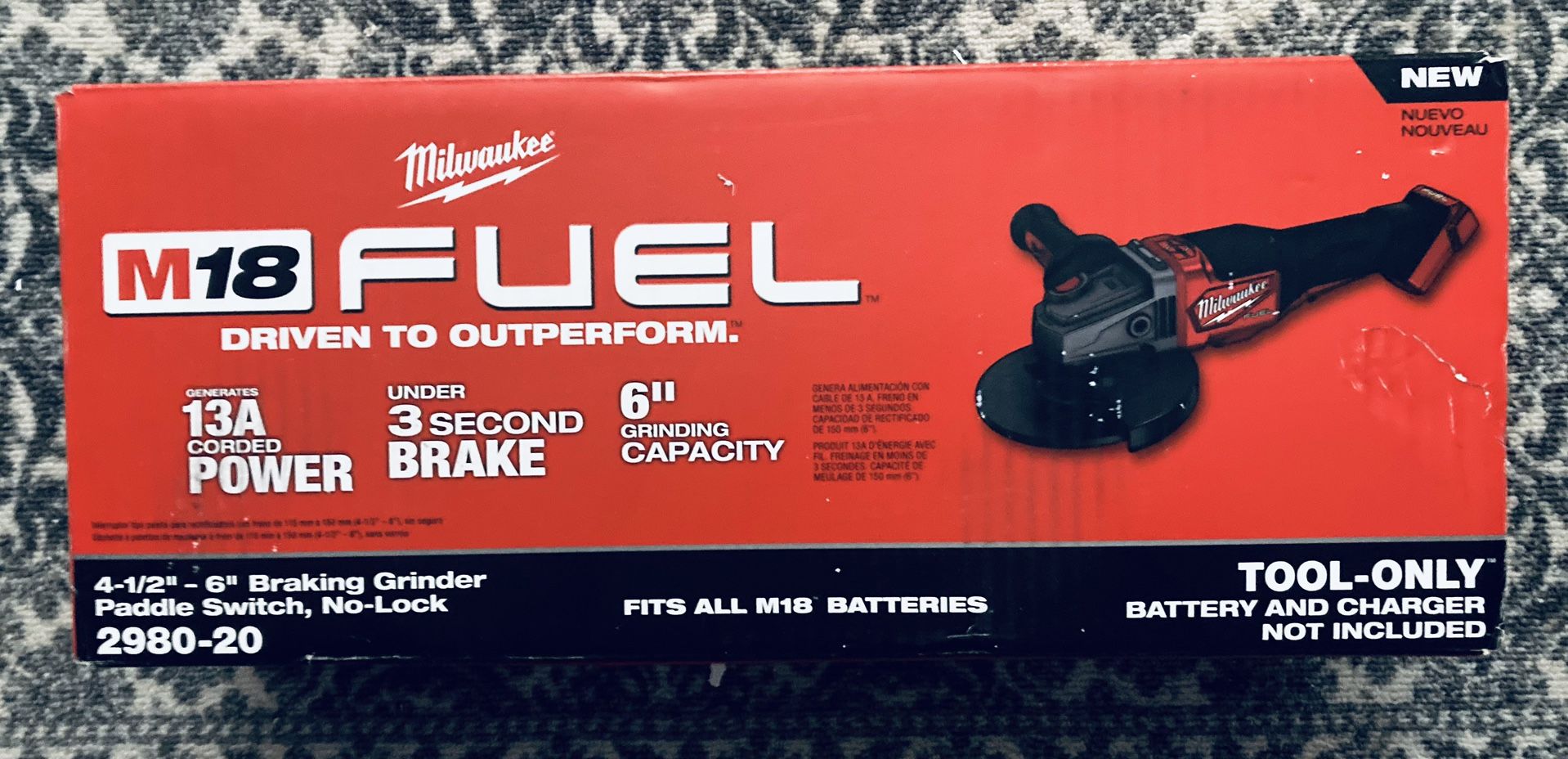 Milwaukee M18 FUEL 6” Grinder