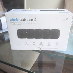 Blink Outdoor 4th Generation Battery Powered Smart Security System Five Camera System