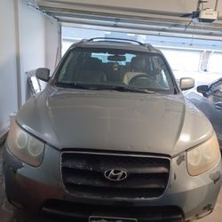 Hyun Santa Fe light blue SUV 20007