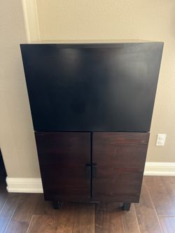 Liquor Cabinet Bar with Wine Rack
