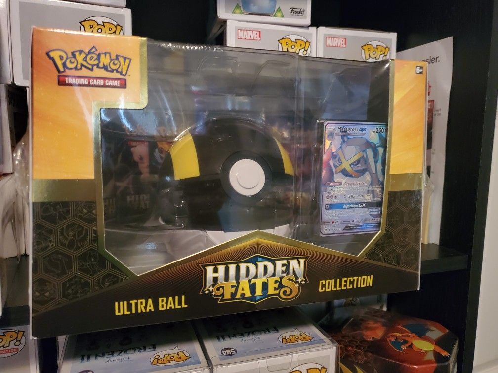 Pokemon Trading Card Ultra Ball Hidden Fates Collection Shiny Metagross GX Set