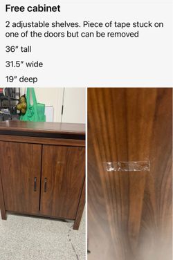 Free bookcase & matching cabinet