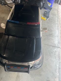 Ride on police car