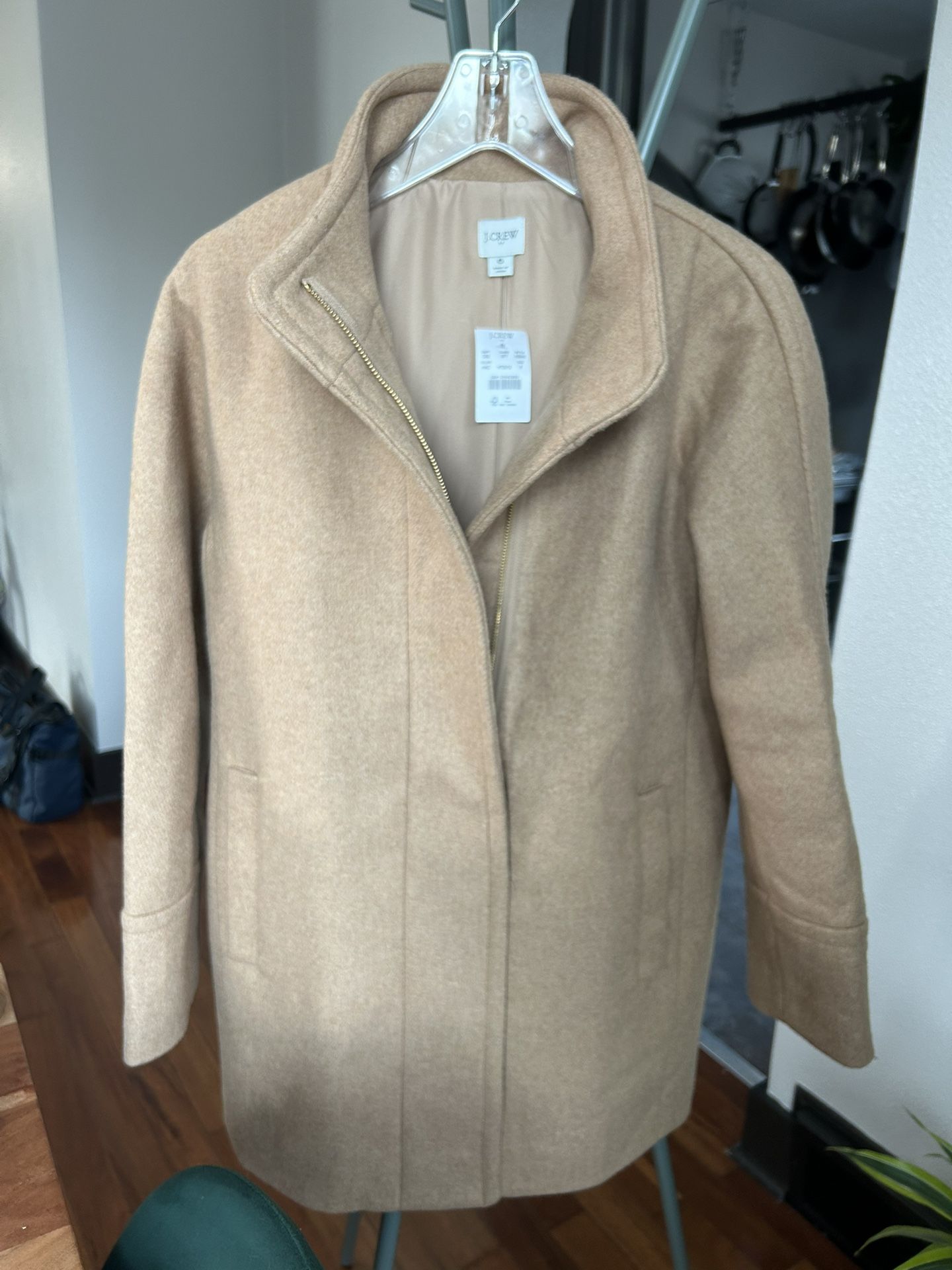 J Crew City Coat Wool Blend Women’s Size 6 New