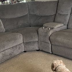 6 Piece Power Reclining Sectional with USB ports