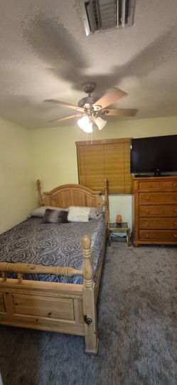 Bed and dresser