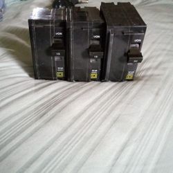 Square D Assortment Of Breakers 