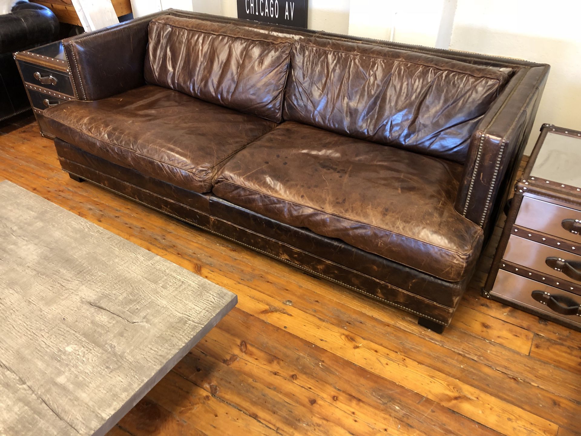 Easton Leather Sofa 9