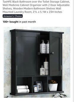Toilet storage cabinet-new-still in box