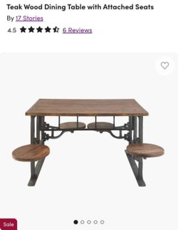 Table with built in chairs