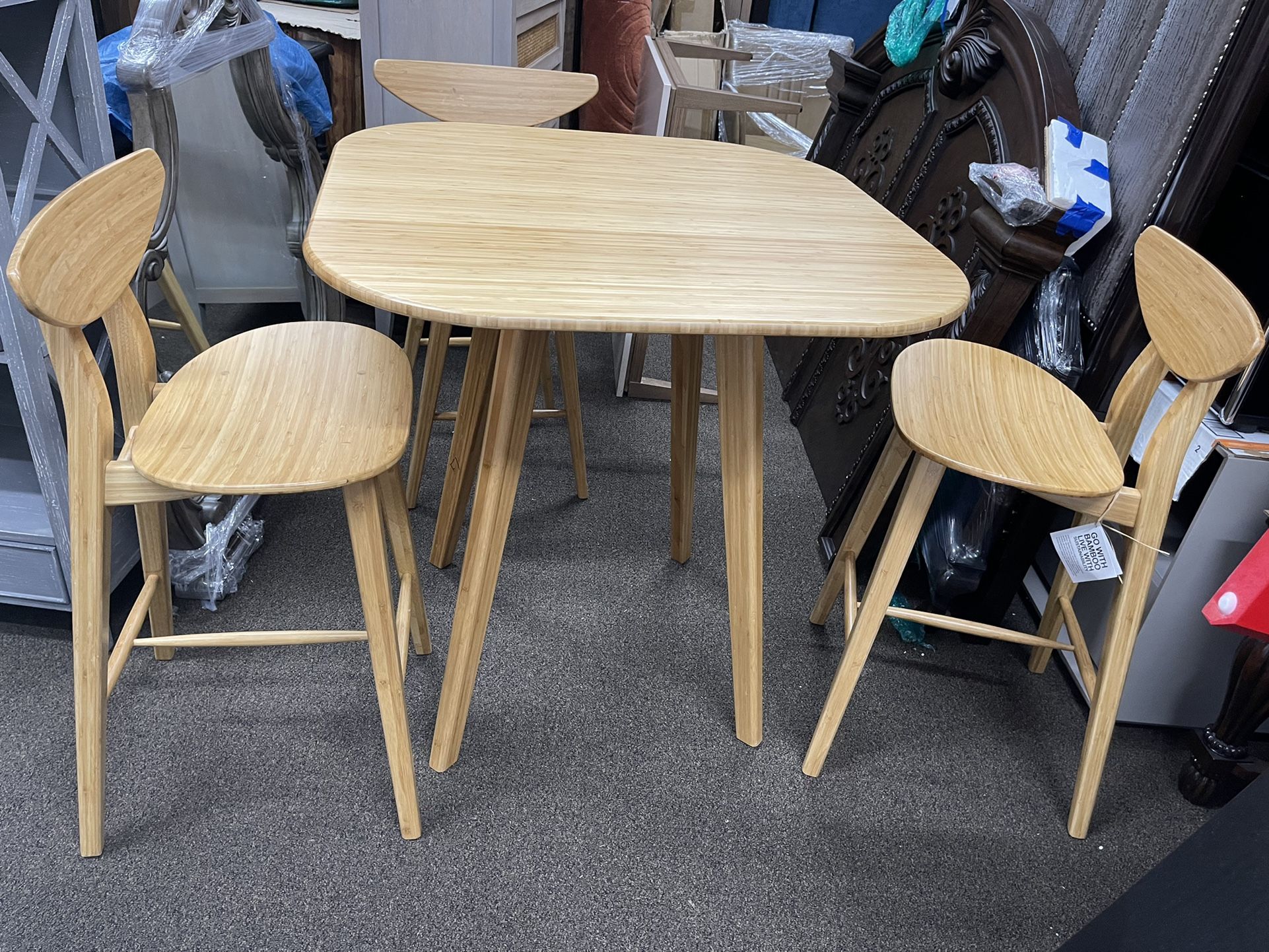 New Counter Height Bistro Table with 3 Chairs