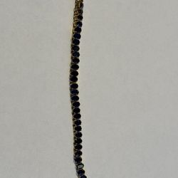 Gold bracelet with sapphires!