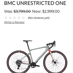 Gravel BMC Urs Size 51 / Small Grey And Red 