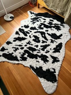Washable Faux Cow Rug