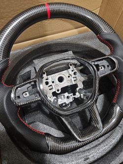 BRAND NEW 2022-2026 Civic & 2023-2026 Accord 11th Gen Real Carbon Fiber Steering Wheel W/ REPLACEMENT TRIM