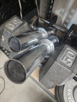 50lb Iron Dumbells 