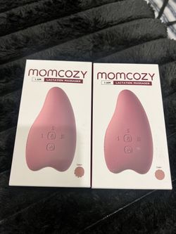 Set Of 2 Momcozy Warming Lactation Massager 2-in-1, Soft Breast Massager for Breastfeeding, Heat + Vibration 