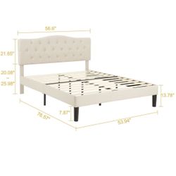 Bed frame- Full Size. 800lbs Weight Capacity