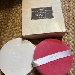NEW Vintage Avon Powder Puff