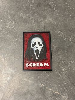 Scream fridge magnet