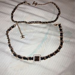 Designer Cc Dog Collars With Leather Metal Chain Adjustable Closer Name Plate Dog Tag Logo Crystal Chain