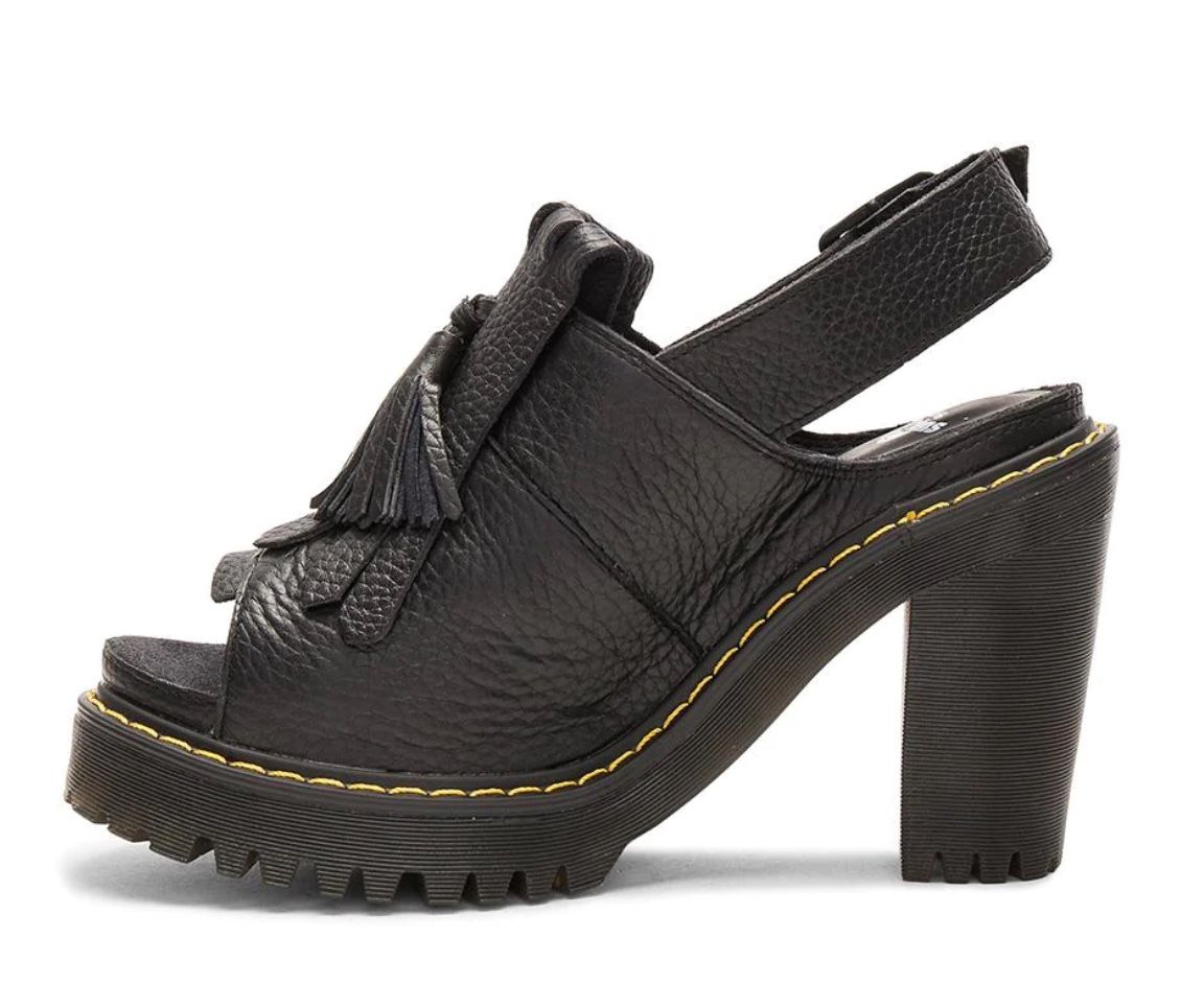 NEW DR MARTENS SERAPHINA BLACK CHUNKY SANDALS