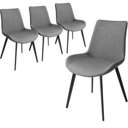 4 Grey Dining Chairs 