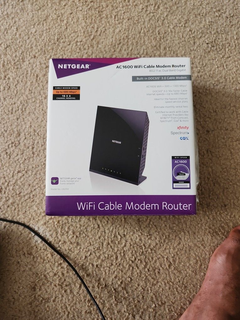 Netgear AC 1600 Wifi Cable Moded Router