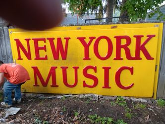 Huge New York Music Sign