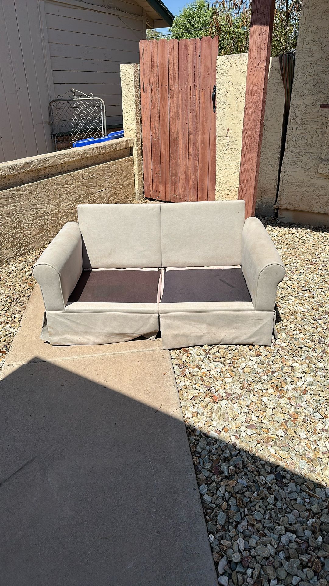 Beige Loveseat Couch