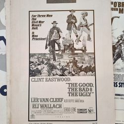 Civil War Movie Clint Eastwood Poster Pressbook