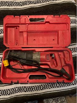 Red Milwaukee Corded Super Sawzall (No Blades)
