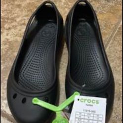 Flat Crocs Size 6 