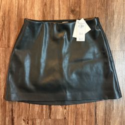 Abercrombie Leather Mini Skirt - Size XS 